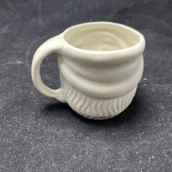 SANTA CLAUS White HEAD Vintage 3" Figural Ceramic 8 oz MUG - Picture 5 of 9